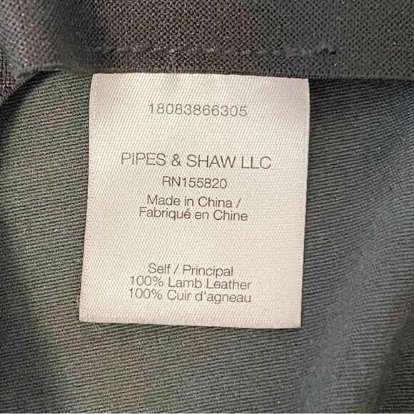 Veronica Beard Indy Lamb leather Black Leggings - Picture 7 of 11